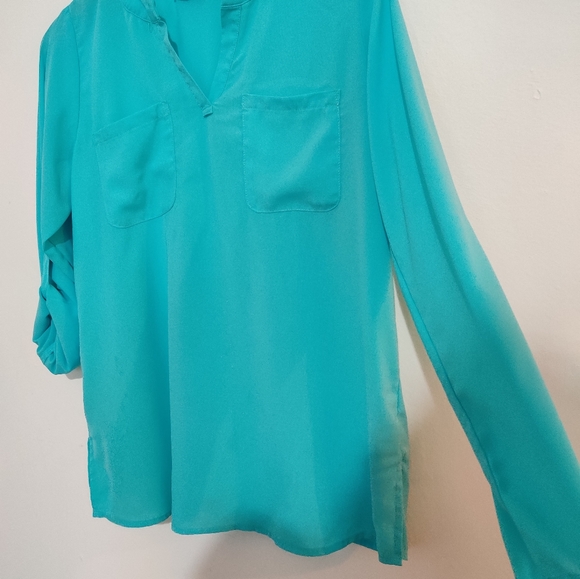 Susan Graver Long blouse - Picture 3 of 11